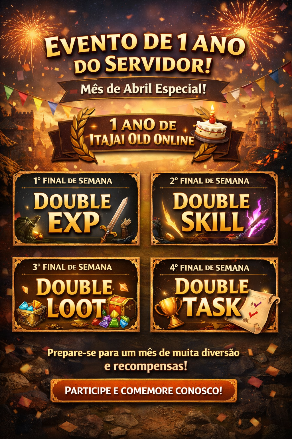 Evento de Abril - 1 Ano do Servidor